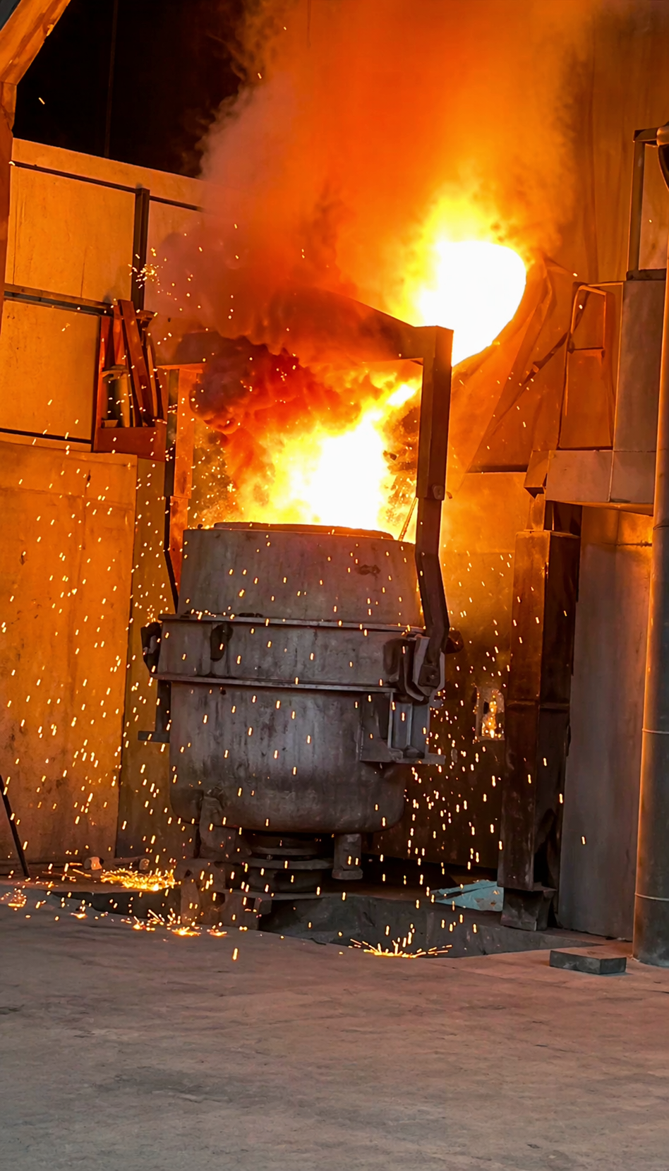 Плавильный участок и выпуск металла